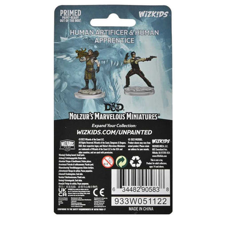 D&D Nolzur's Marvelous Unpainted Miniatures: Human Artificer & Human Apprentice