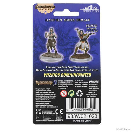 Pathfinder Deep Cuts: Half-Elf Monk Female