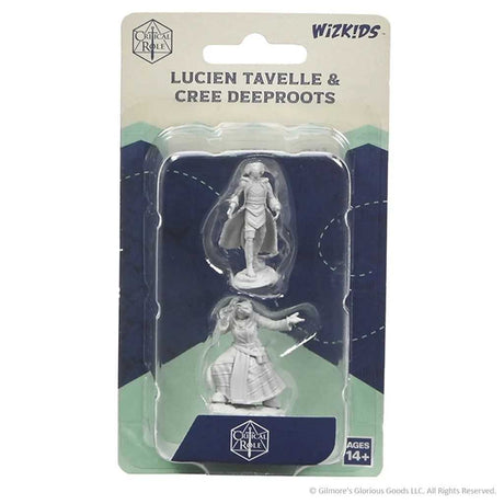 Critical Role Unpainted Miniatures: Lucien Tavelle & Cree Deeproots