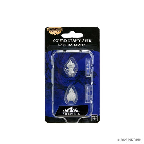 Pathfinder Battles Deep Cuts Unpainted Miniatures: Gourd Leshy and Cactus Leshy