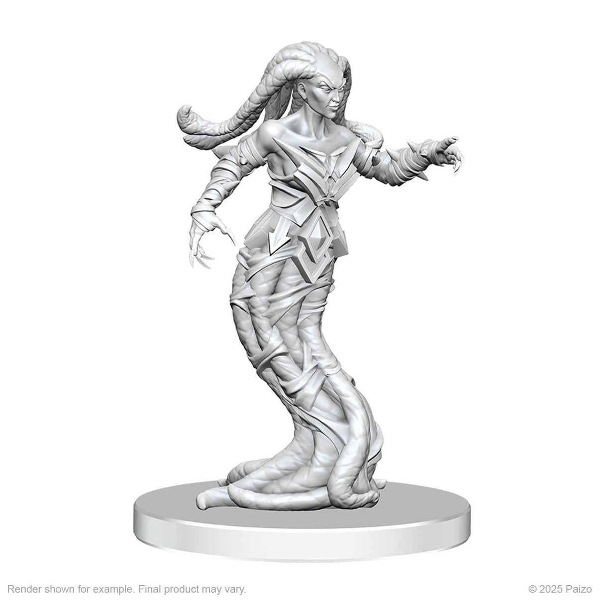 Pathfinder Battles Deep Cuts Unpainted Miniatures: Gylou (Handmaiden Devil) & Ferrugon (Rust Devil)