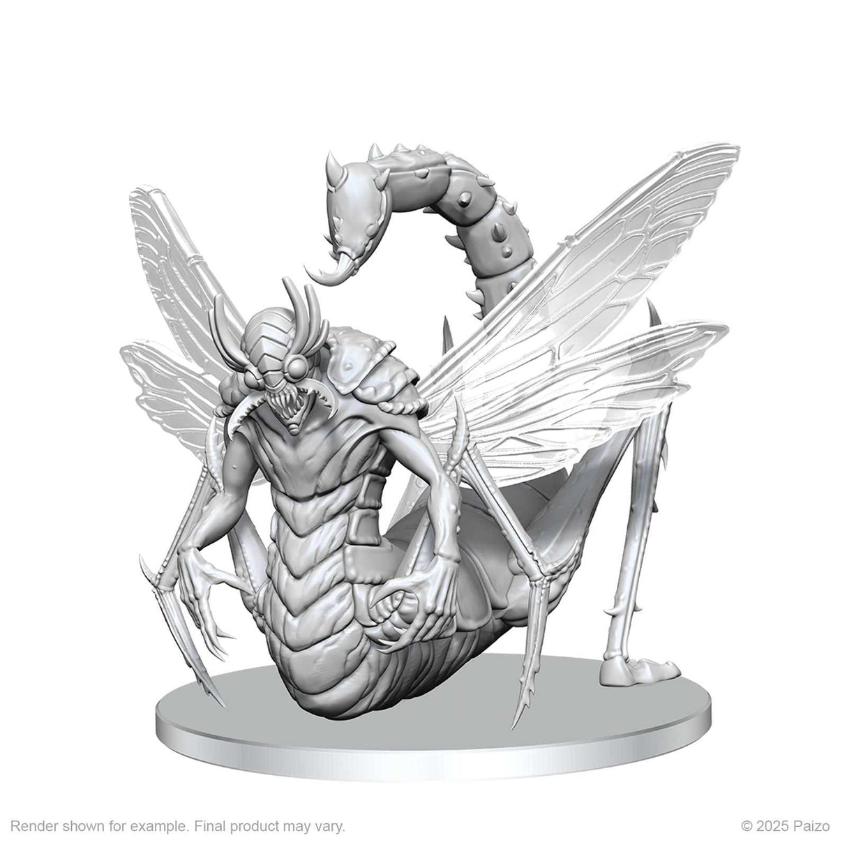 Pathfinder Deep Cuts Unpainted Miniatures: Derakni (Locust Demon)