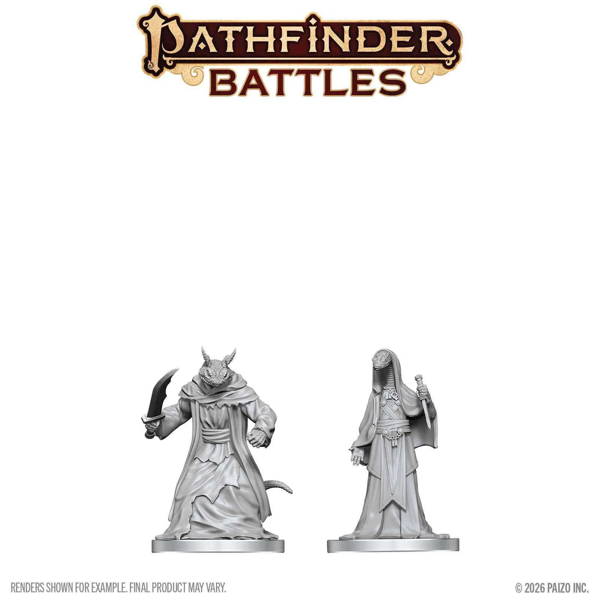 Pathfinder Battles Deep Cuts Unpainted Miniatures: Zyss & Aapoph Serpentfolk