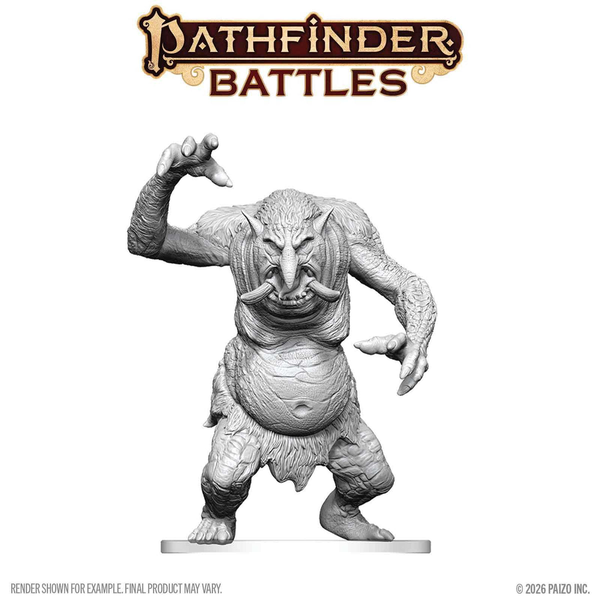 Pathfinder Battles Deep Cuts Unpainted Miniatures: Forest Troll