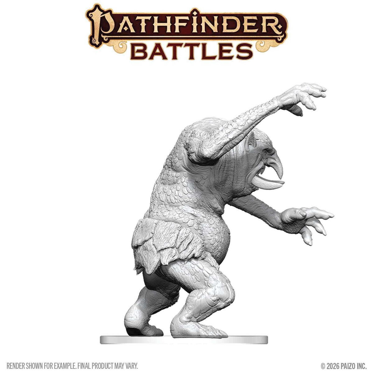 Pathfinder Battles Deep Cuts Unpainted Miniatures: Forest Troll
