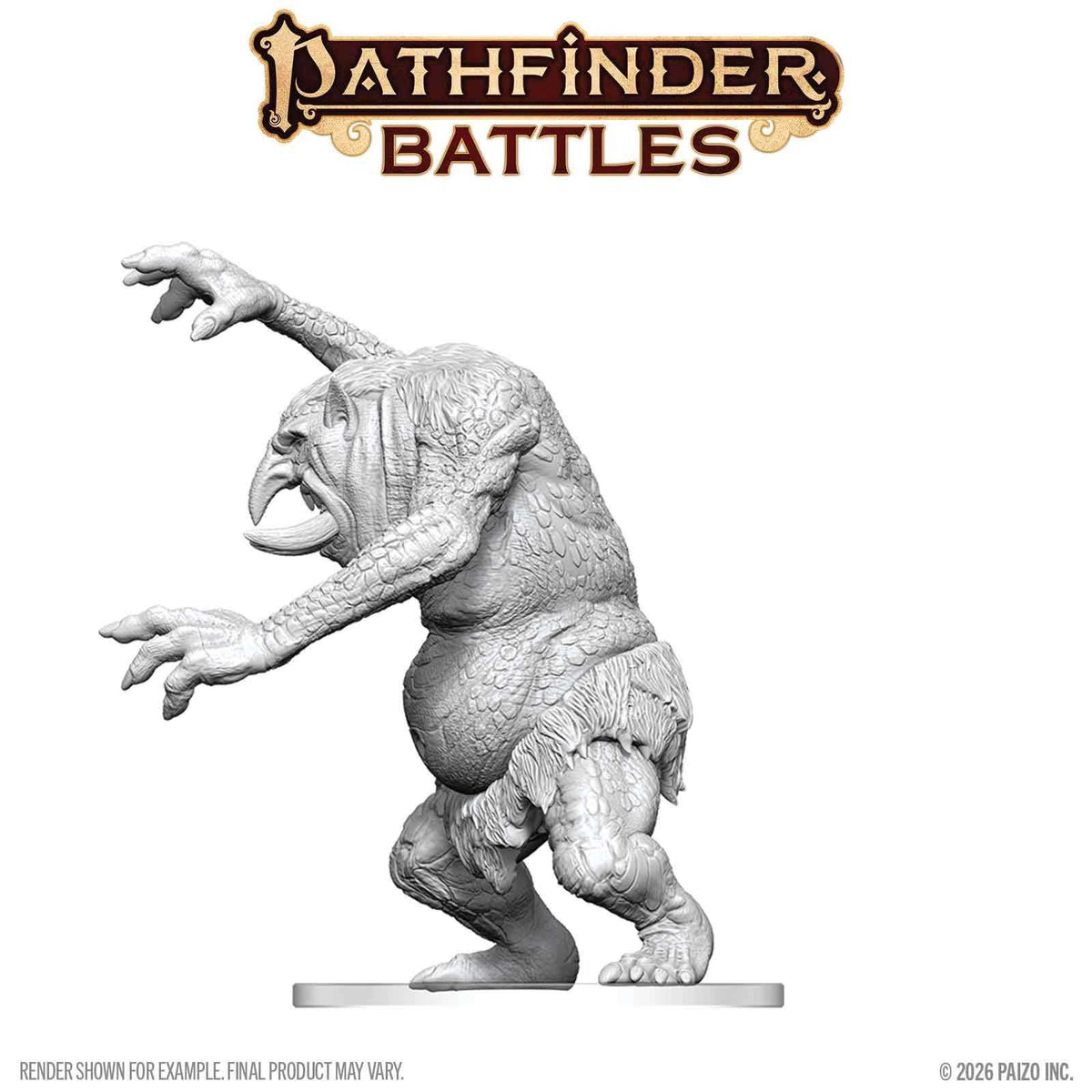 Pathfinder Battles Deep Cuts Unpainted Miniatures: Forest Troll