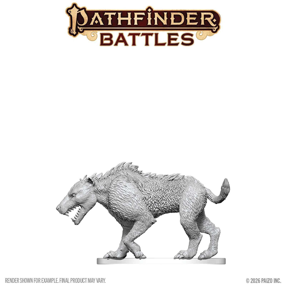 Pathfinder Battles Deep Cuts Unpainted Miniatures: Hyaenodon