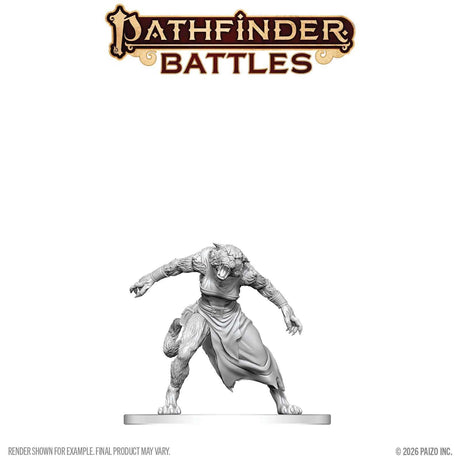 Pathfinder Battles Deep Cuts Unpainted Miniatures: Weretiger