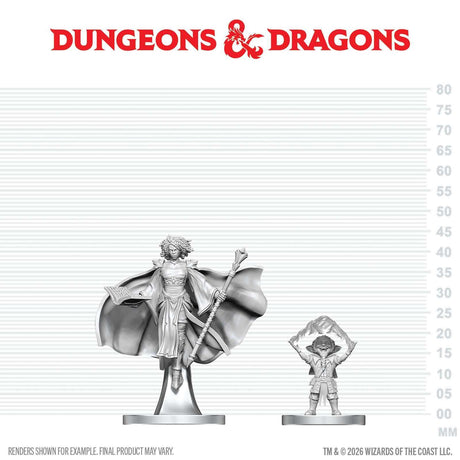 D&D Nolzur's Marvelous Unpainted Miniatures: Gnome Warlock & Aasimar Wizard (W29)