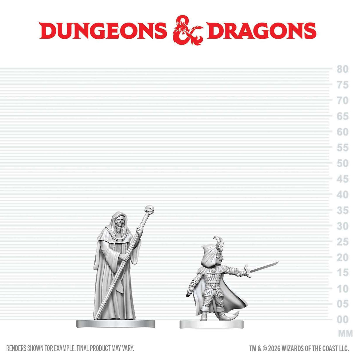 D&D Nolzur's Marvelous Unpainted Miniatures: Cultist of Bhaal & Cultist of Myrkul (W29)