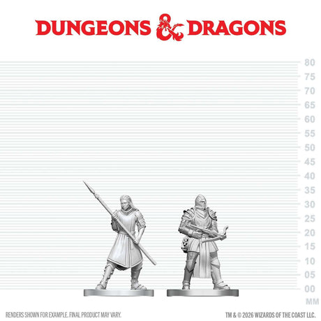 D&D Nolzur's Marvelous Unpainted Miniatures: Town Guards (W29)
