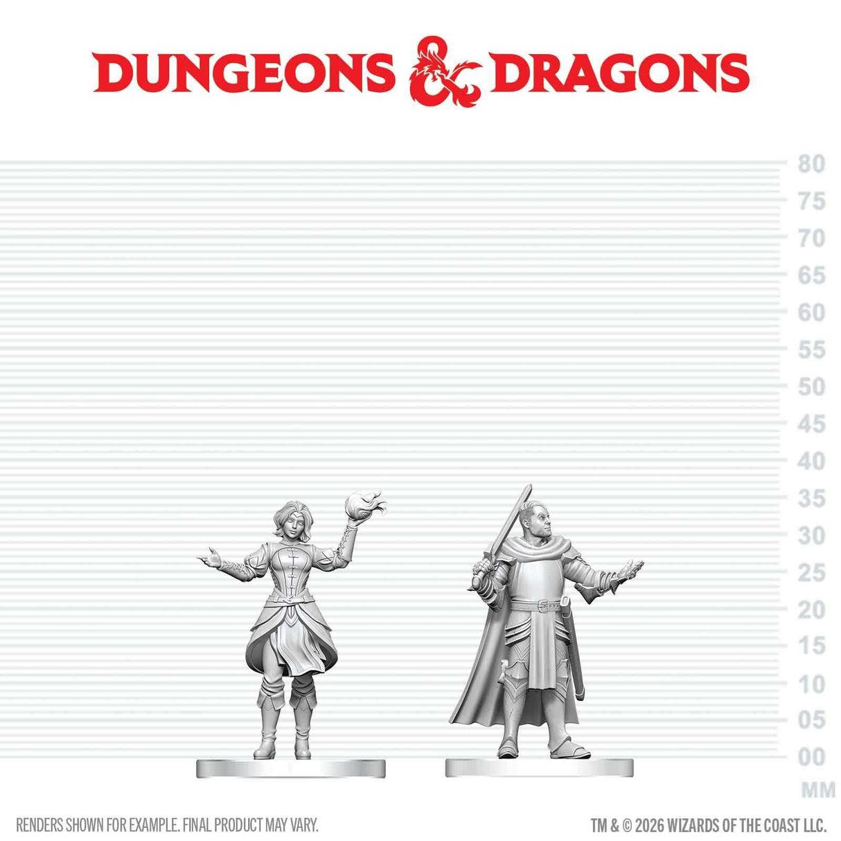 D&D Nolzur's Marvelous Miniatures: Knight & Mage Apprentice (W29)