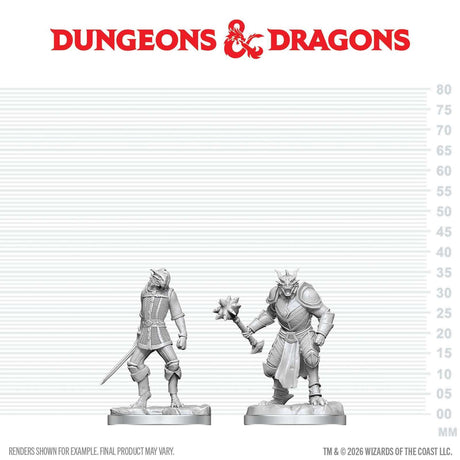 D&D Nolzur's Marvelous Unpainted Miniatures: Dragonborn Paladin & Dragonborn Squire