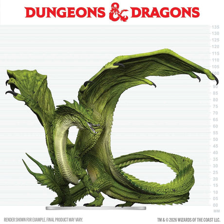 D&D Icons of the Realms: Adult Green Dragon Deceiver Boxed Miniature