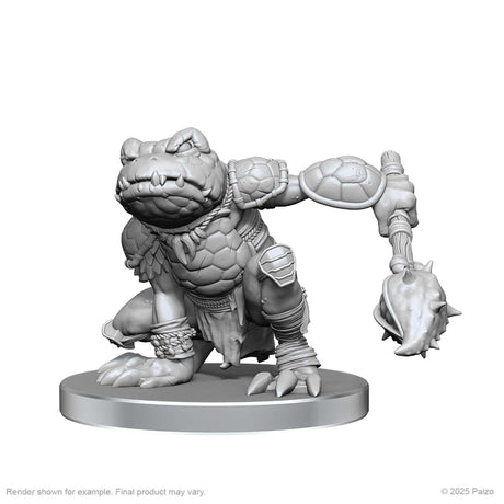 Pathfinder Deep Cuts Unpainted Miniatures: Boggard Scout & Castoroides (W26)