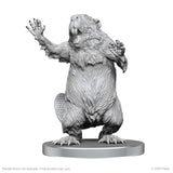 Pathfinder Deep Cuts Unpainted Miniatures: Boggard Scout & Castoroides (W26)